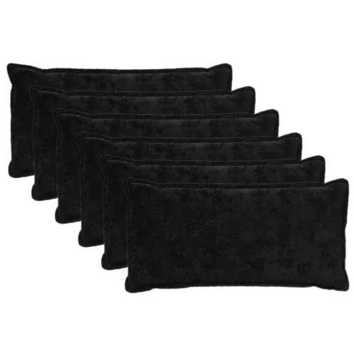 Presvlaka za jastuk 6 kom. HOUTEN Crna 40 x 70 cm - Crna 40 x 70 cm 6 Cijena