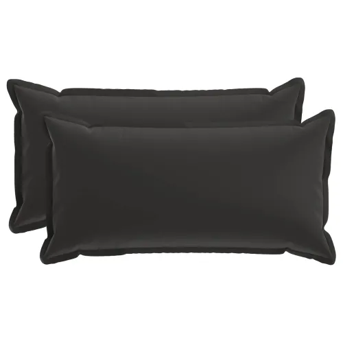 Presvlaka za jastuk 2 kom. HOUTEN Crna 40 x 80 cm Poliester - Crna 40 x 80 cm 2 Cijena