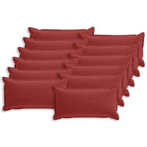 Presvlaka za jastuk 12 kom. HOUTEN Vinska crvena 40 x 80 cm - boja crnog vina 40 x 80 cm 12 Cijena