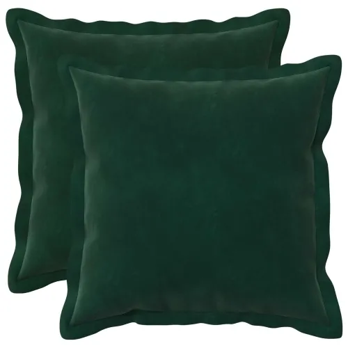 Presvlaka za jastuk 2 pcs HOUTEN Tamnozelena 45 x 45 cm Baršun - Tamnozelena 45 x 45 cm 2 Cijena