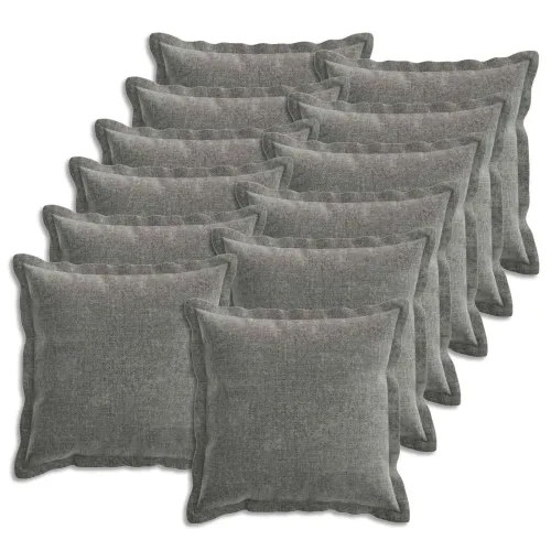 Presvlaka za jastuk 12 kom. HOUTEN Tamnosiva 45 x 45 cm - Tamnosiva 45 x 45 cm 12 Cijena