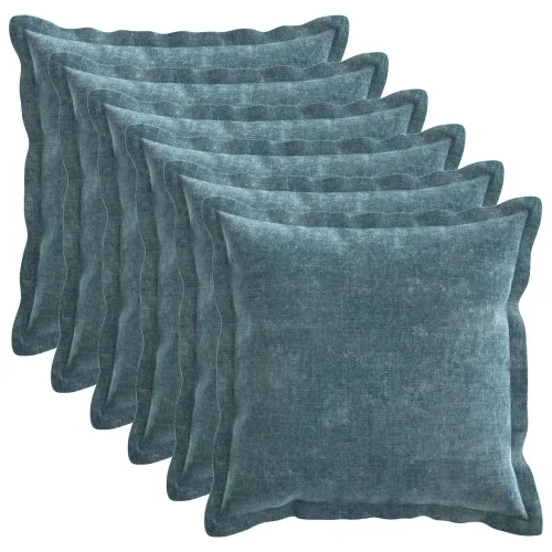 Presvlaka za jastuk 6 kom. HOUTEN Plava 45 x 45 cm - Plava 45 x 45 cm 6 Cijena