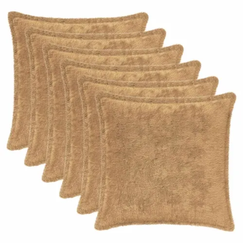 Presvlaka za jastuk 6 kom. HOUTEN Sivosmeđa 45 x 45 cm - Sivosmeđa 45 x 45 cm 6 Cijena