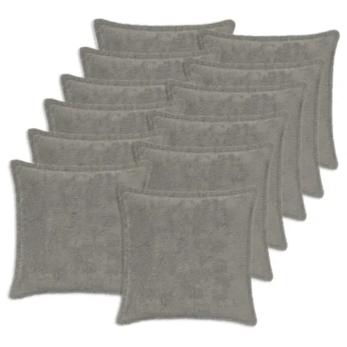 Presvlaka za jastuk 12 kom. HOUTEN Svjetlosiva 45 x 45 cm - Svjetlosiva 45 x 45 cm 12 Cijena