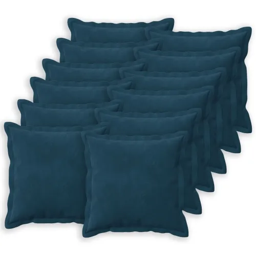 Presvlaka za jastuk 12 pcs HOUTEN Plava 50 x 50 cm Baršun - Plava 50 x 50 cm 12 Cijena