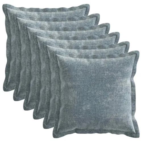 Presvlaka za jastuk 6 kom. HOUTEN Svjetloplava 50 x 50 cm - Svjetloplava 50 x 50 cm 6 Cijena