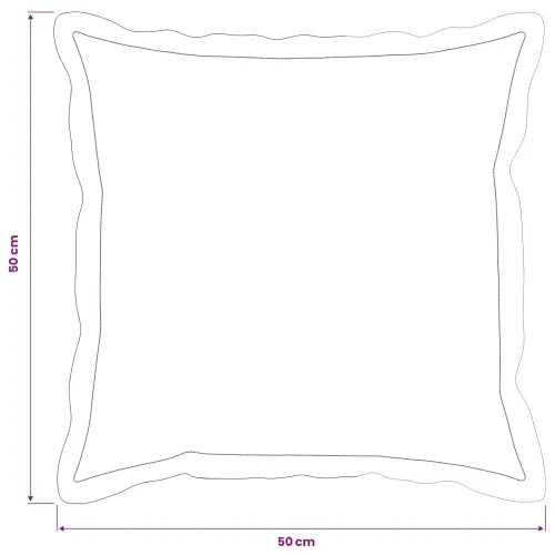 Presvlaka za jastuk 2 kom. HOUTEN Crna 50 x 50 cm Poliester - Crna 50 x 50 cm 2 Cijena