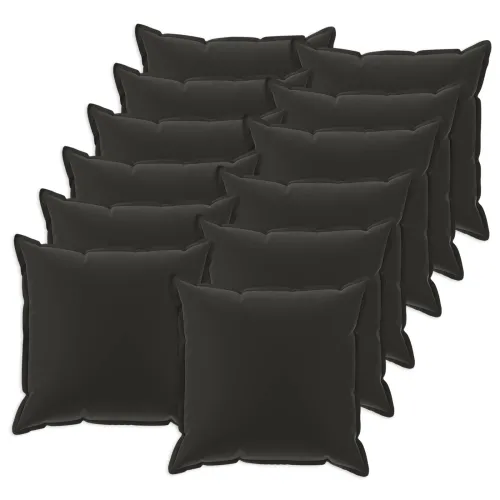 Presvlaka za jastuk 12 kom. HOUTEN Crna 50 x 50 cm Poliester - Crna 50 x 50 cm 12 Cijena