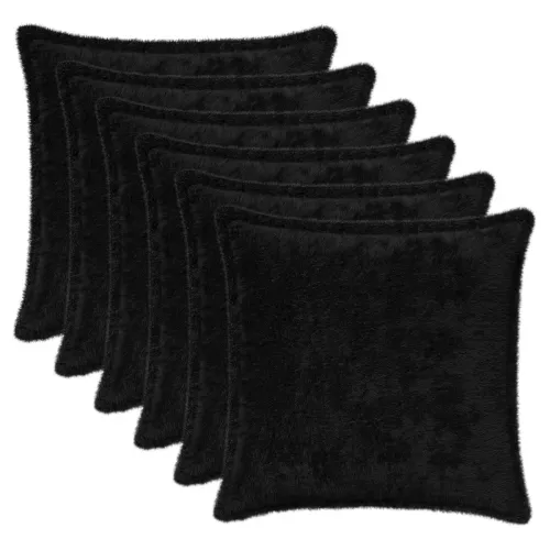 Presvlaka za jastuk 6 kom. HOUTEN Crna 50 x 50 cm - Crna 50 x 50 cm 6 Cijena