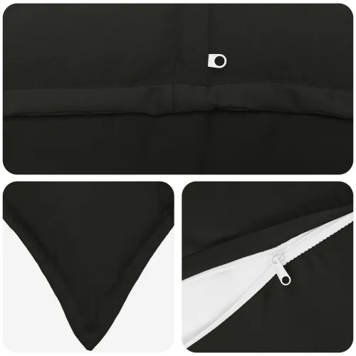 Presvlaka za jastuk 2 kom. HOUTEN Crna 50 x 80 cm Poliester - Crna 50 x 80 cm 2 Cijena