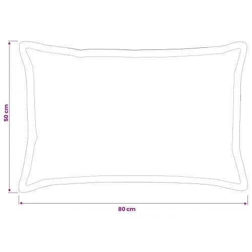 Presvlaka za jastuk 6 kom. HOUTEN Crvena 50 x 80 cm Poliester - Crvena 50 x 80 cm 6 Cijena