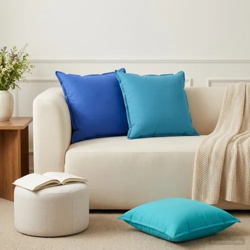 Presvlaka za jastuk 2 kom. HOUTEN Svjetloplava 55 x 55 cm - Svjetloplava 55 x 55 cm 2 Cijena