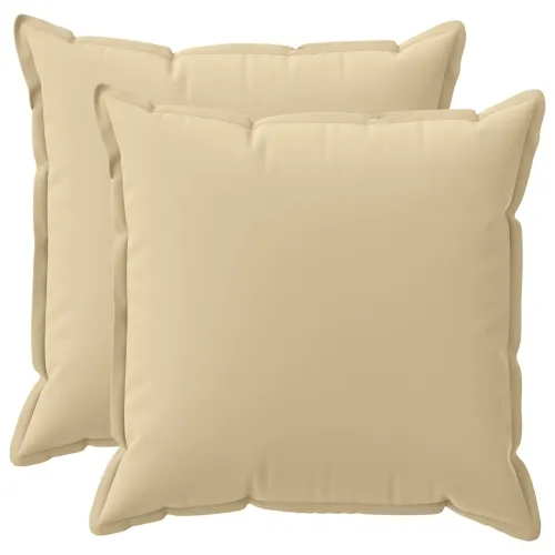 Presvlaka za jastuk 2 kom. HOUTEN Bež 60 x 60 cm Poliester - Bež 60 x 60 cm 2 Cijena