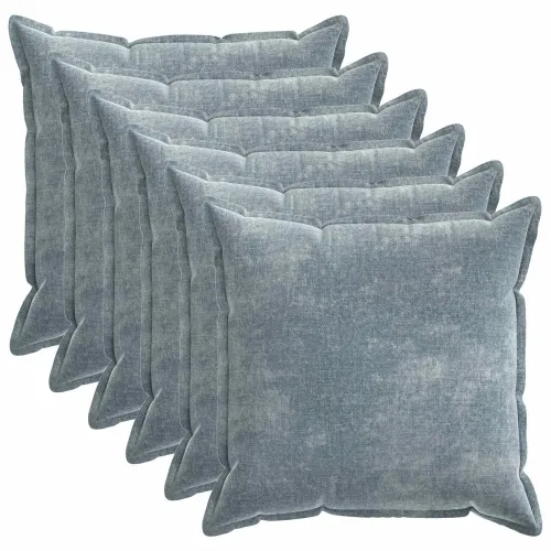 Presvlaka za jastuk 6 kom. HOUTEN Svjetloplava 80 x 80 cm - Svjetloplava 80 x 80 cm 6 Cijena