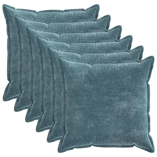 Presvlaka za jastuk 6 kom. HOUTEN Plava 80 x 80 cm - Plava 80 x 80 cm 6 Cijena