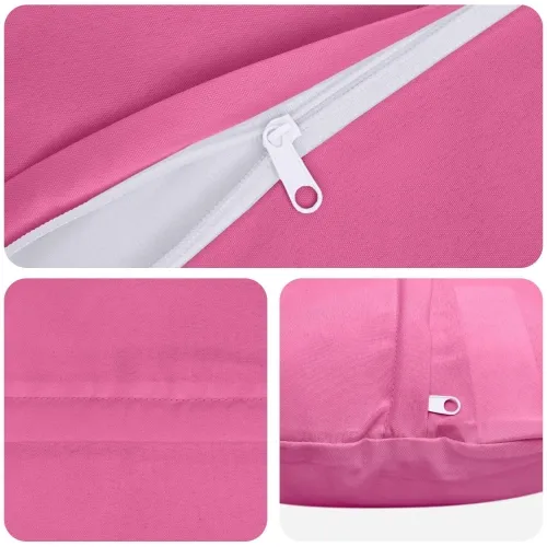 Presvlaka za jastuk 2 pcs HEERLEN Ružičasta Ø 30 cm Poliester - Ružičasta Ø 30 cm 2 Cijena