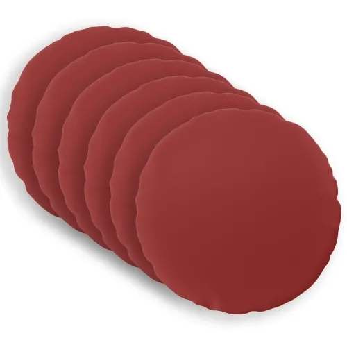 Presvlaka za jastuk 6 pcs HEERLEN Vinska crvena Ø 30 cm - boja crnog vina Ø 30 cm 6 Cijena