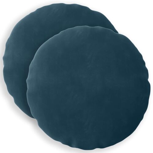 Presvlaka za jastuk 2 pcs HEERLEN Plava Ø 50 cm Baršun - Plava Ø 50 cm 2 Cijena