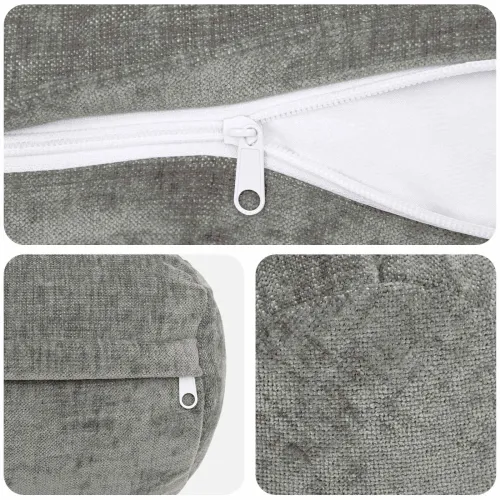 Presvlaka za jastuk 6 kom. HEERLEN Tamnosiva Ø 15 x 40 cm - Tamnosiva Ø 15 x 40 cm 6 Cijena