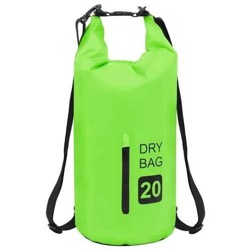 Suha torba s patentnim zatvaračem zelena 20 L PVC - Zelena 20 l s patentnim zatvaračem Cijena