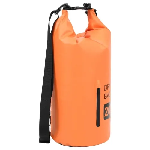 Suha torba s patentnim zatvaračem narančasta 20 L PVC - Narančasta 20 l s patentnim zatvaračem Cijena