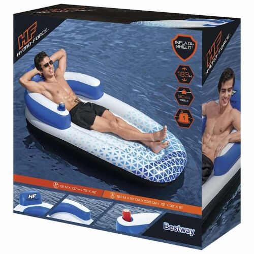 Bestway Hydro Force Plutajuća Ležaljka 183x97 cm Plava Cijena