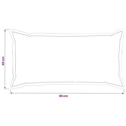 Jastuk s jastukom HOUTEN 12 kom. Crna Baršun - Crna 40 x 80 cm 12 Cijena