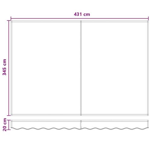 Zamjensko platno za tendu za 4.5x3.5 m Tamnozelena Poliester - Tamnozelena 4,5 × 3,5 m Cijena