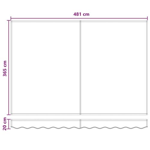 Zamjensko platno za tendu za 4.5x3.5 m Sivosmeđa Poliester - Sivosmeđa 4,5 × 3,5 m Cijena