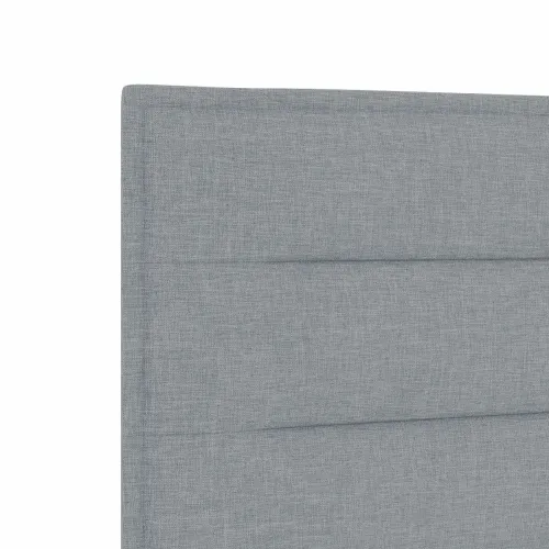 Boxspring krevet s madracem Svjetlosiva 120 x 200 cm Tkanina - Svjetlosiva 120 x 200 cm Dizajn linija Cijena