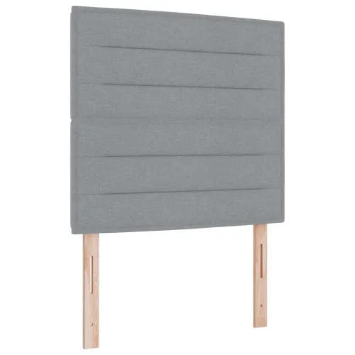 Boxspring krevet s madracem Svjetlosiva 120 x 200 cm Tkanina - Svjetlosiva 120 x 200 cm Dizajn linija Cijena