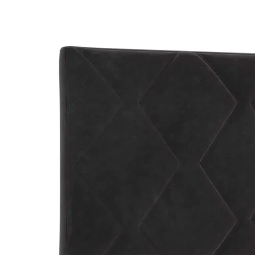 Boxspring krevet s madracem Crna 180 x 200 cm Baršun - Crna 180 x 200 cm Dizajn s rombovima Cijena