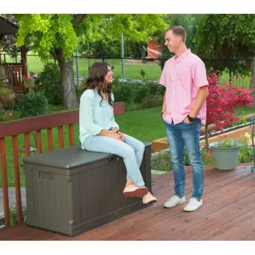 Lifetime - Plastična kutija za vrtne jastuke | 440 L | Smeđa - BRANDED IN THE USA Cijena