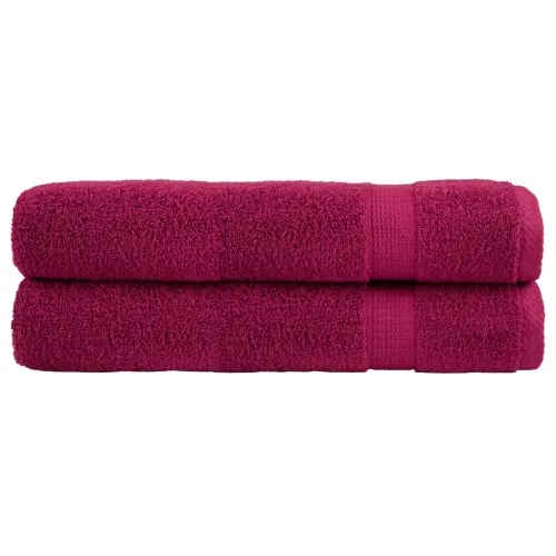 Ručnici za saunu SOLUND 2 kom bordo 80 x 200 cm 600 gsm - Bordo 80 x 200 cm 2 Cijena