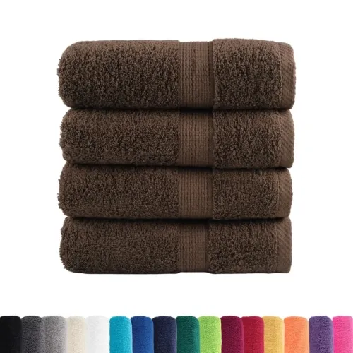 Premium ručnici za pranje SOLUND 4 kom. smeđe 30x30 cm 600 g/m² - Smeđa 30 x 30 cm 4 Cijena