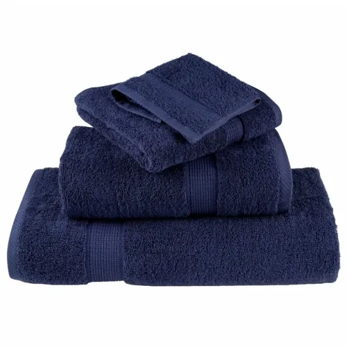 Premium ručnici za goste SOLUND 10 kom. tamnoplave boje 30x50 cm 600 g/m² - Modra 30 x 50 cm 10 Cijena