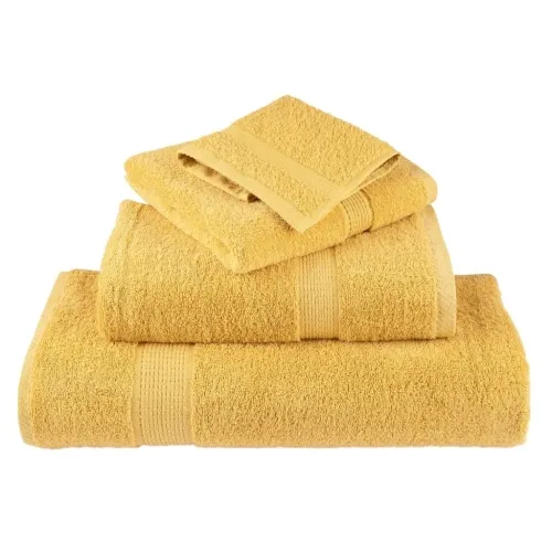 Premium ručnici za goste SOLUND 4 kom. zlatne boje 30x50 cm 600 g/m² - Zlatno 30 x 50 cm 4 Cijena