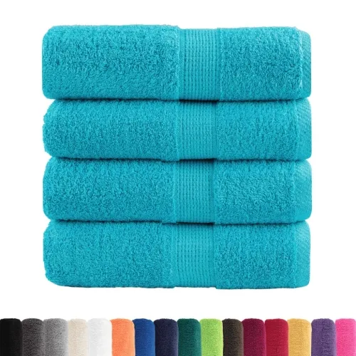 Premium ručnici za goste SOLUND 4 kom. tirkizne boje 30x50 cm 600 g/m² - Tirkizna 30 x 50 cm 4 Cijena