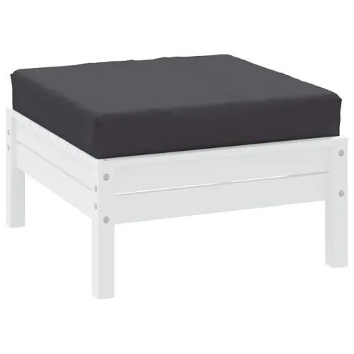 Paletni podni jastuk od tkanine 60 x 60 x 6 cm antracit - Antracit naslon za noge Cijena