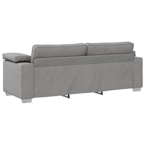 Sofa 3 kom. Oblačnosiva Platnasta tkanina - Siva tkanina oblak Cijena