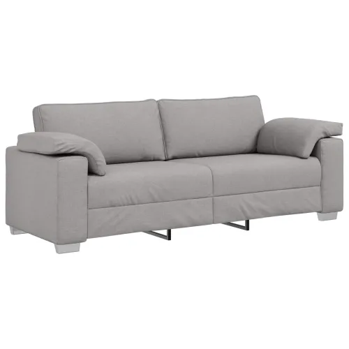 Sofa 3 kom. Oblačnosiva Platnasta tkanina - Siva tkanina oblak Cijena