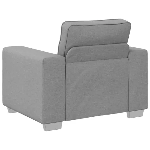 Sofa 3 kom. Oblačnosiva Platnasta tkanina - Siva tkanina oblak Cijena