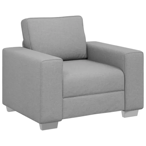 Sofa 3 kom. Oblačnosiva Platnasta tkanina - Siva tkanina oblak Cijena
