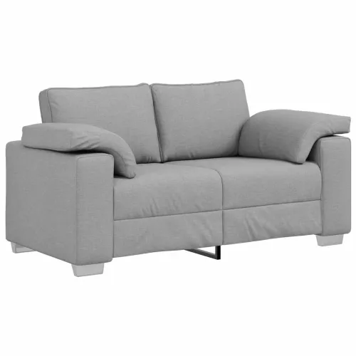 Sofa 3 kom. Oblačnosiva Platnasta tkanina - Siva tkanina oblak Cijena