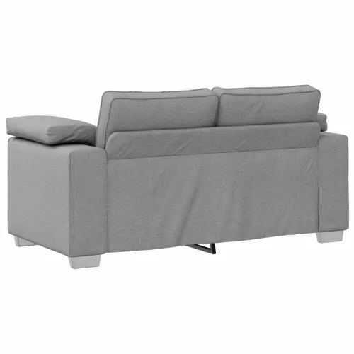 Sofa 3 kom. Oblačnosiva Platnasta tkanina - Siva tkanina oblak Cijena