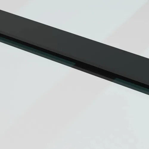Klizna vrata s okovima crna 102,5x205 cm ESG staklo - Crna 102.5 x 205 cm (213 cm sliding rail) Transparentan Cijena