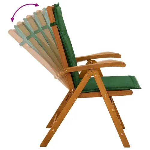 Vrtna garnitura - 7-dijelni vrtni blagovaonski set Prirodna Čvrsto drvo akacije - Zelena 6-sjedalna Cijena
