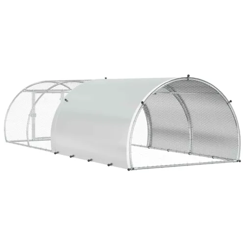 Kokošinjac Srebrna 400 x 150 x 100 cm Pocinčani čelik - 400 x 150 x 100 cm Cijena