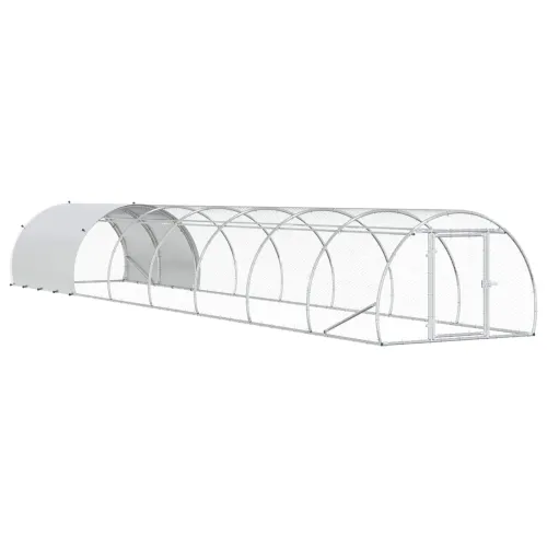 Kokošinjac Srebrna 800 x 150 x 100 cm Pocinčani čelik - 800 x 150 x 100 cm Cijena