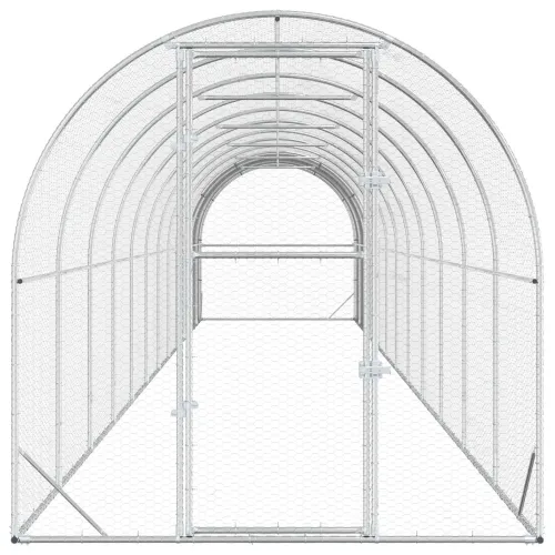 Kokošinjac Srebrna 1200 x 200 x 200 cm Pocinčani čelik - 1200 x 200 x 200 cm Cijena